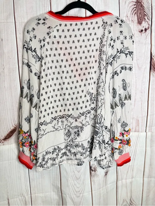 Anthropologie Vineet Bahl Devi Floral Patterned Blouse - Image 4