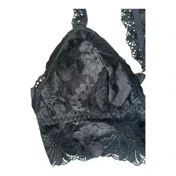 Aerie Black Lace Garden Party Bralette,‎ XSmall - Image 3