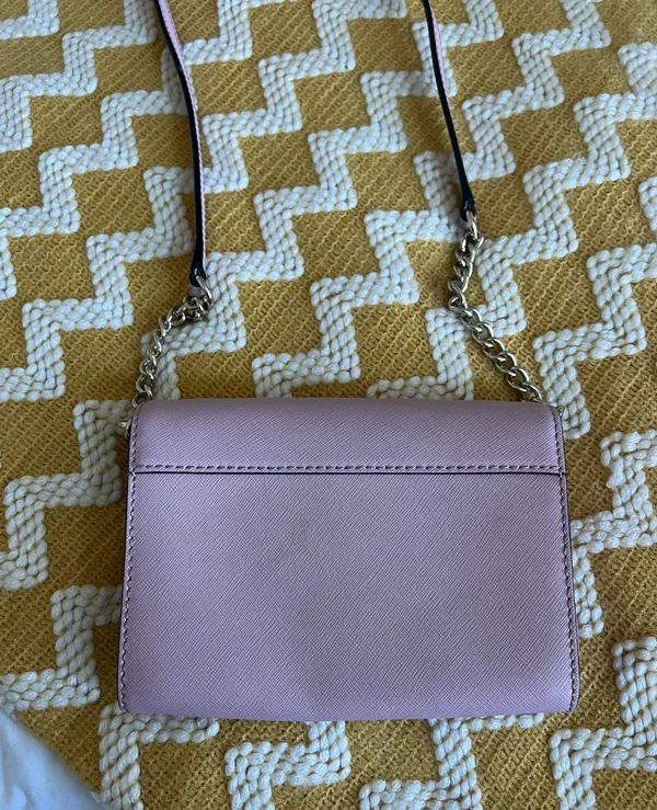 Kate Spade Pink Leather Cross Body Purse - Image 3