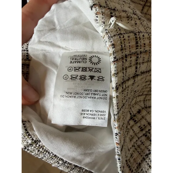 Reformation NWT Twill Sleeveless Crop Top Size 6 - Image 4
