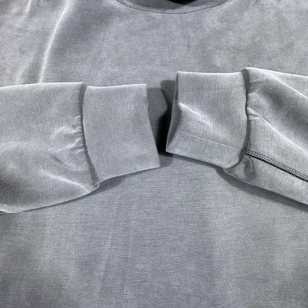Lululemon Softstreme Funnel-Neck Long Line Pullover Top Gray Women L XL Smooth - Image 6