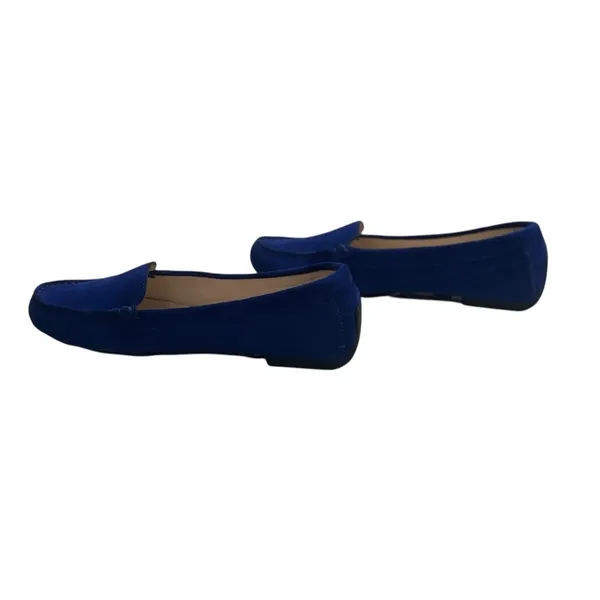 L.K. Bennett Blue Suede Loafers Moccasins Flats Made Italy Women's Size 36 NWOT - Image 5