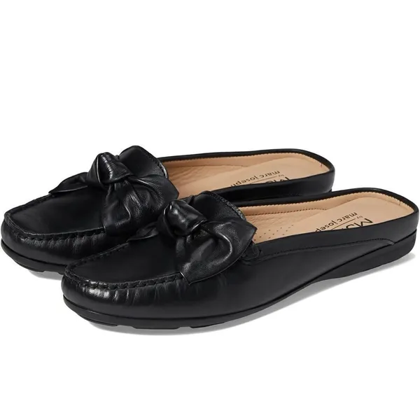 Drivers Club‎ USA California Navy Leather Mules A20 - Image 2