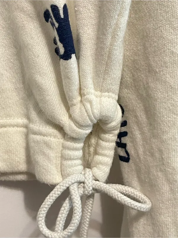 aerie OFFLINE™ Cream Pullover with Black Sun Graphic - Image 4
