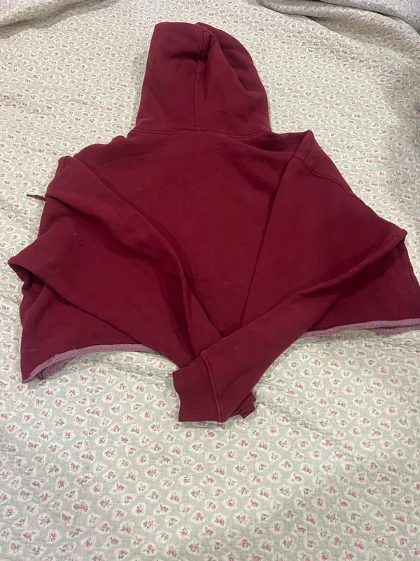 wild fable Maroon New York Crest Hoodie - Image 2