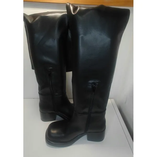 Black thigh high Boots by Jeffrey Campbell sz 5 - Image 4