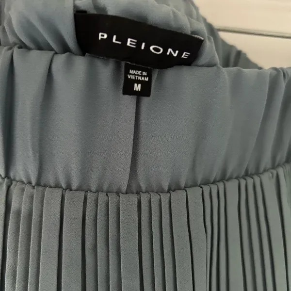 Pleione blue-Green midi Pleated Skirt for Work - Image 3