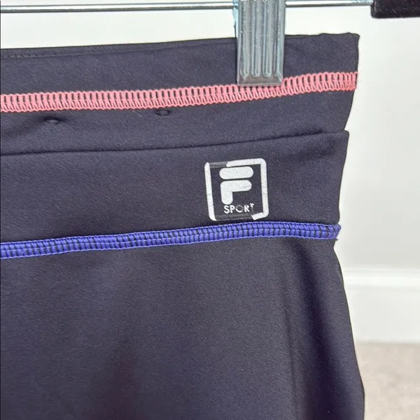 Fila Women's Black‎ Golf Skort with Pink and Blue Accents Sz XS - Image 2