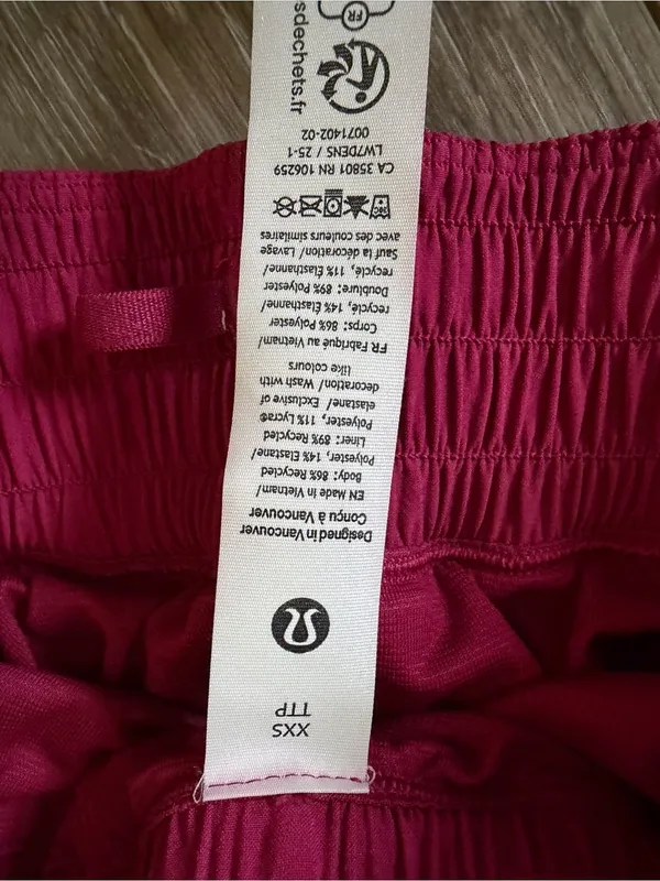 Lululemon Shake It Out High-Rise Running Short 2.5" Magenta Smoke Size XXS NWOT - Image 7
