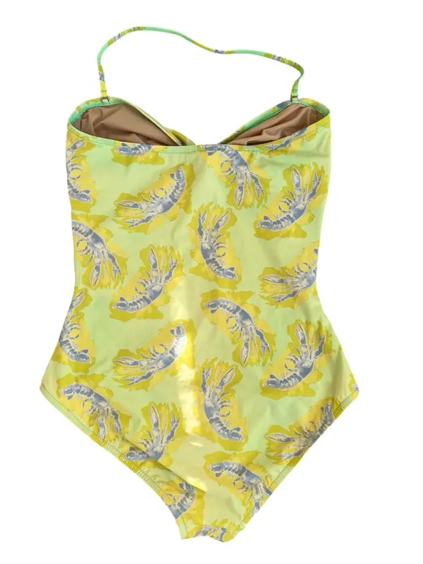 J.Crew Lobster Print Halter One-Piece Swimsuit 8 Medium - Image 5