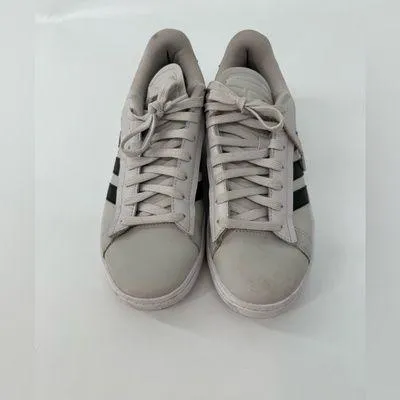 Adidas Men's Gray and Black Sneakers - Image 2