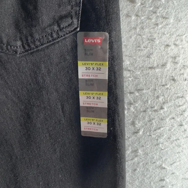 1797 | NWT Levis 511 Slim Flex Stretch Denim Jeans Black 30x32 - Image 7