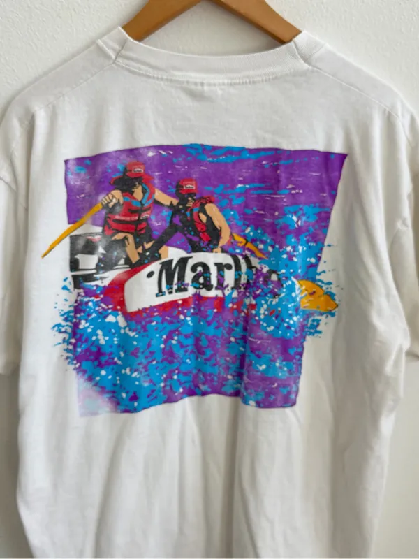 Vintage 90's Marlboro Miles Adventure Team Rafting Adult XL T-Shirt Made USA - Image 11