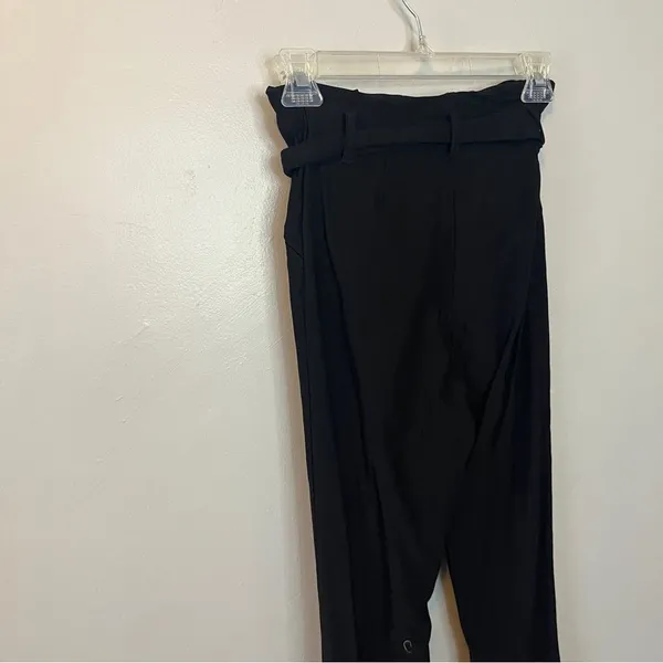 Rehab Black Straight Skinny Leg Women's Trousers Pants Gold Accents Medium - Image 5