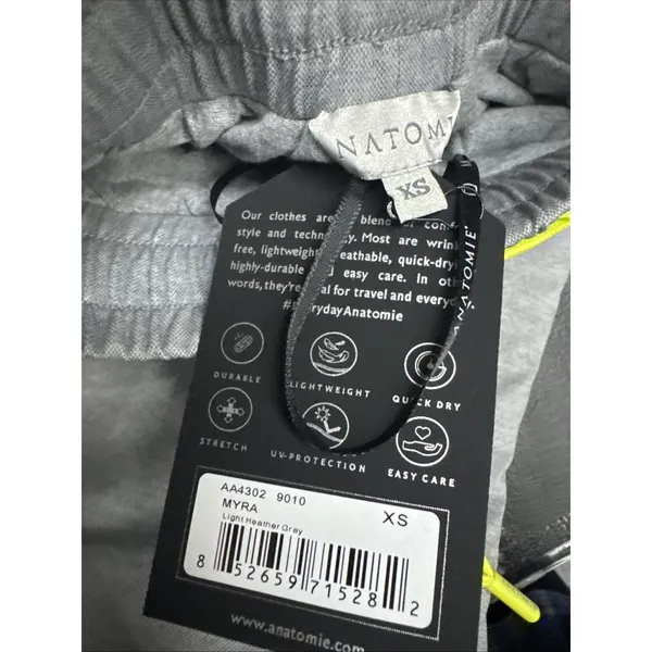 NWT Anatomie Myra Gray Pull On Skort Size XS Athletic Skirt - Image 7