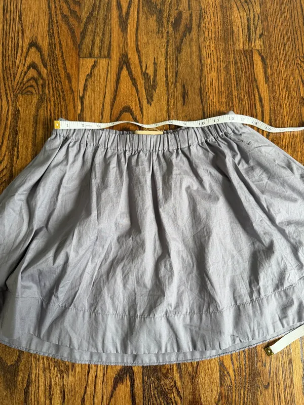 Free People Free-est Collection Mini Skirt 100% Cotton Gray Boho Beach Prairie - Image 9