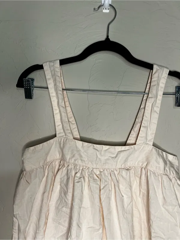 Piyama‎ Suzie Peach Cotton Babydoll Pajama Top Soft Sleepwear Lounge Tank - Image 3