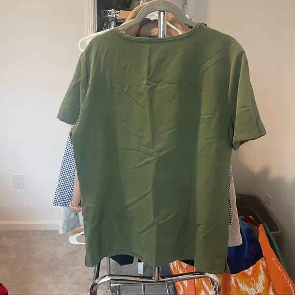 Figs Scrub Top sz Large Green Medical Nursing Hospital Catarina Comfort Work - Image 5