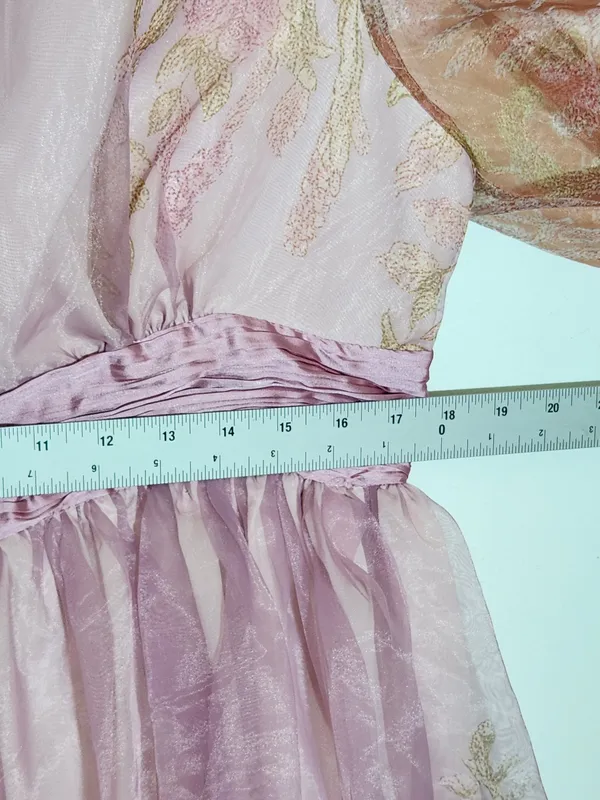 XPlusWear Womens Pink Floral Taffeta Cocktail Dress Size Large NWT Wedding Guest - Image 8