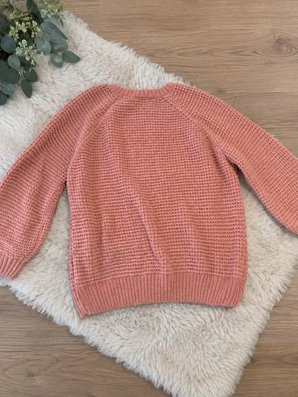 Lincoln Outfitters Pink Chunky Knit Sweater – Size L - Image 2