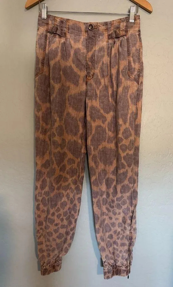 Anthropologie Tamarind Trouser Giraffe Boho Hipster Hippie Cottage Peasant Pants - Image 4