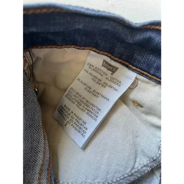 Women's Levi's Perfectly Slimming Straight 512‎ Jeans - Size 24 Blue Size 2 0264 - Image 12