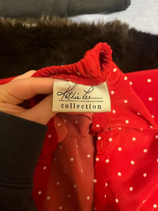 Vintage Red Polka Dot Maxi Skirt - Image 3