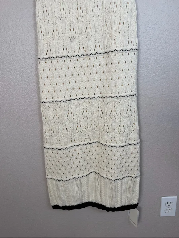 Commense Paros Crochet Eyelet See Through Midi Dress size XS NEW $50 - Image 9