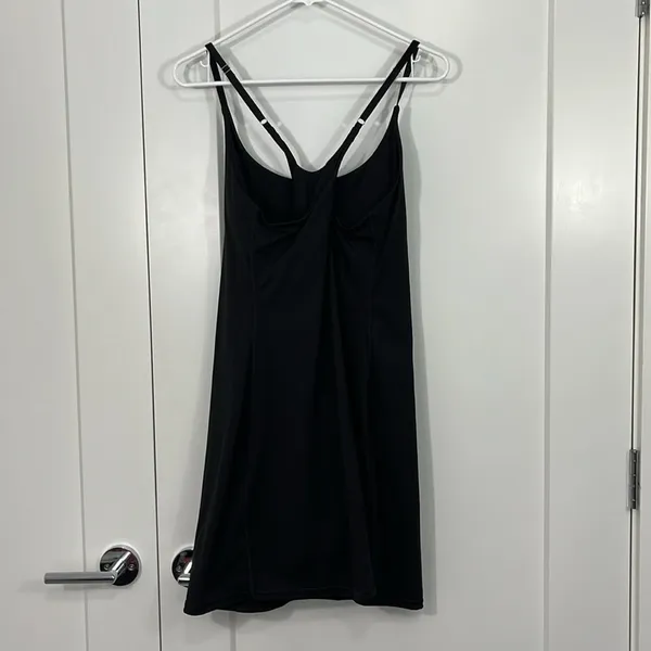 Amazon IUGA XL Black Athletic Workout Dress with Built-In Shorts and Bra, Pockets - Image 8