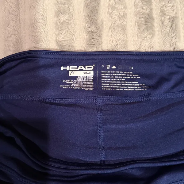 Head Womens Navy Blue Pleated Tennis Skort Size Small Activewear Skirt Pocket - Image 3