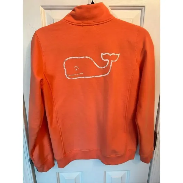 Vineyard Vines Size x Small tangerine colored sweats warm winter sweatshirt - Image 3