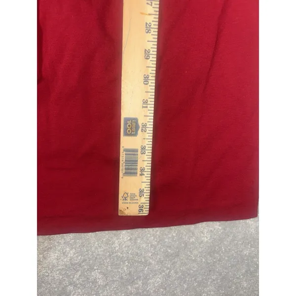 ll bean red‎ long sleeve belted midi dress size 10 reg - Image 10