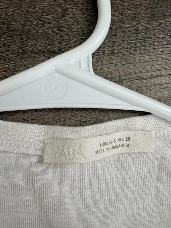 Zara cropped white top - Image 2