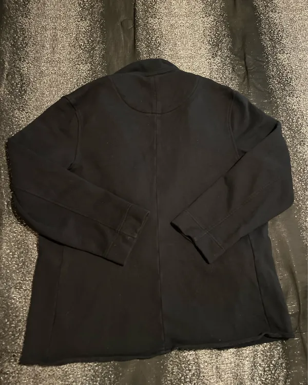 Womens large Aerie black casual 2 button fleece blazer - Image 2