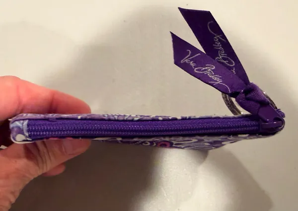 Vera Bradley | Lilac Tapestry, zip ID case.  - Image 8