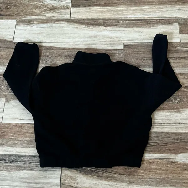 Playboy by PacSun Women's Half Zip Pullover Sweater Black Size S - Image 3