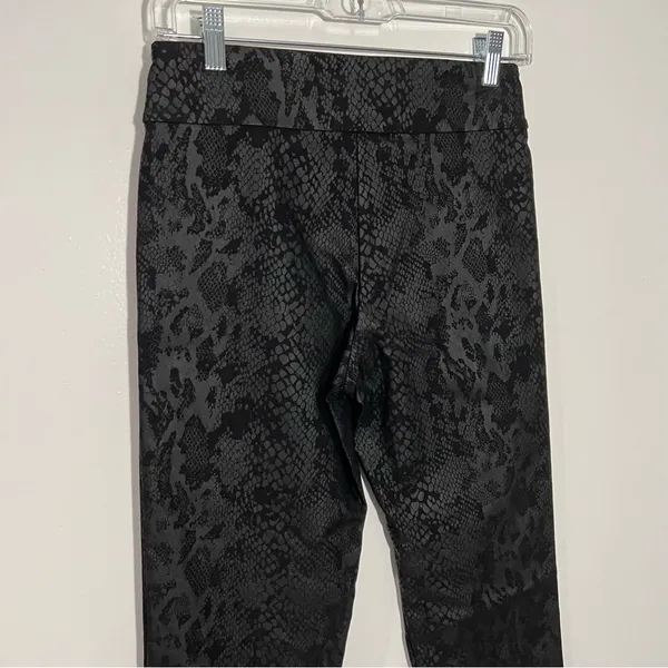 New Tina Stephens Black‎ Snake Print Pull On Pants Size 2 Dressy Casual Office - Image 8
