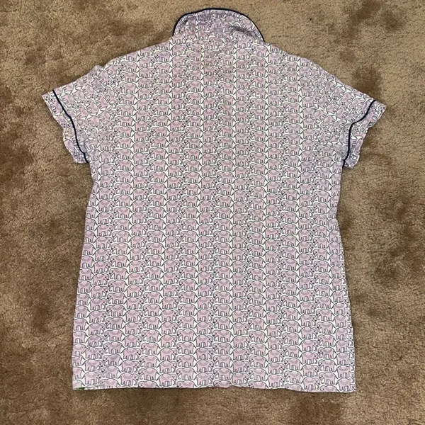Roller Rabbit Lilac Hathi Elephant Polo Pajamas Purple Size XS Pima Cotton - Image 5