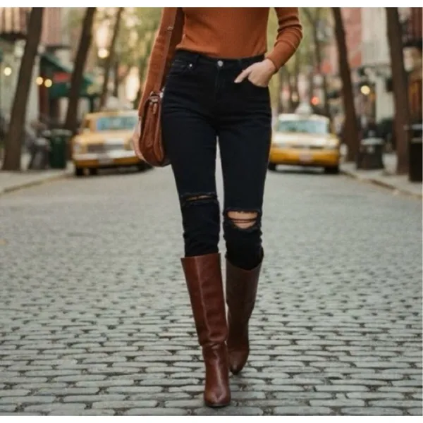 ✨Reformation Camille High-Rise Cigarette Black Sz 26 Jeans✨ - Image 3