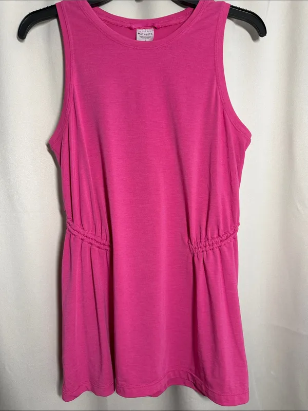 Athleta Air Out Cinch Tank Top Pink Small - Image 3
