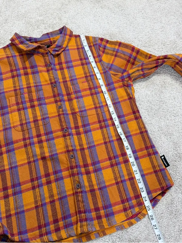 Cotopxi Women’s Mero Organic Cotton Flannel Shirt Longsleeve in Plaid M - Image 13