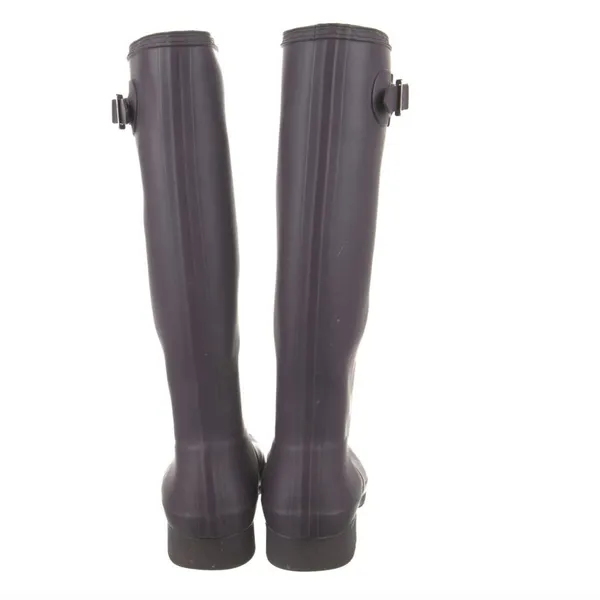 Hunter Original Tall Wellington Rainboots - Dark Purple Matte - Image 4