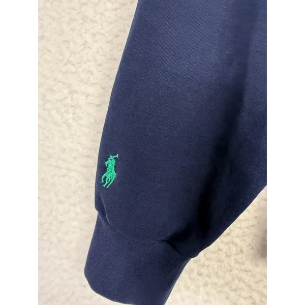 Polo Ralph Lauren Sweatshirt Womens M Blue Pullover Logo 1987 80s Punk Preppy - Image 5