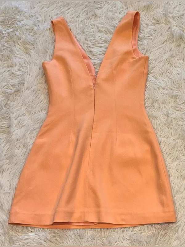 NEW House of CB Olympia Deep V neck sleeveless mini Dress sz Medium - Image 5