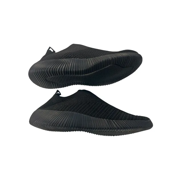 Womens Black Knit Slip On Sneakers Size 39 US 8.5 Sock Walking Shoes - Image 3