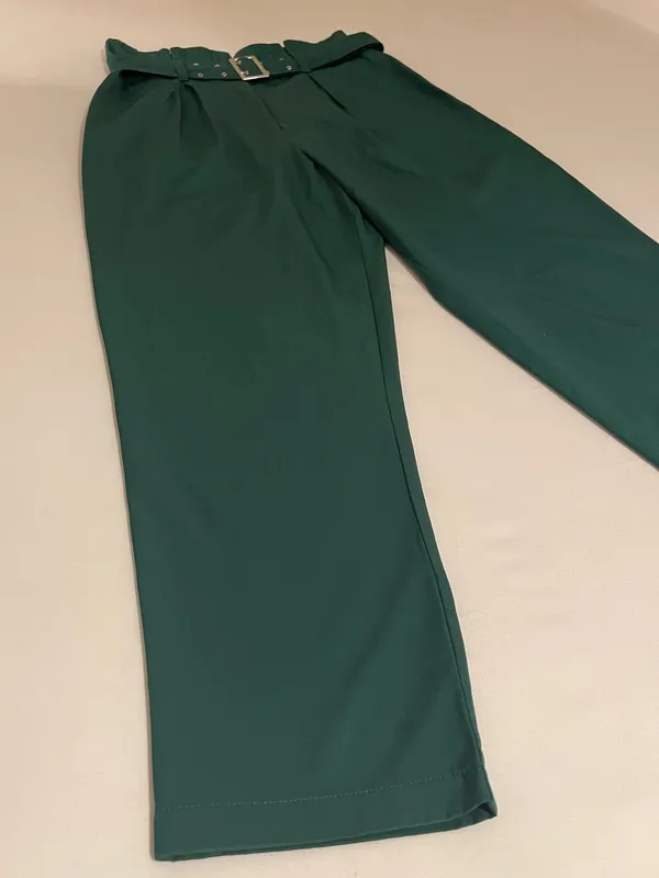 H&M High-Waisted Green Trousers – NWOT - Image 4