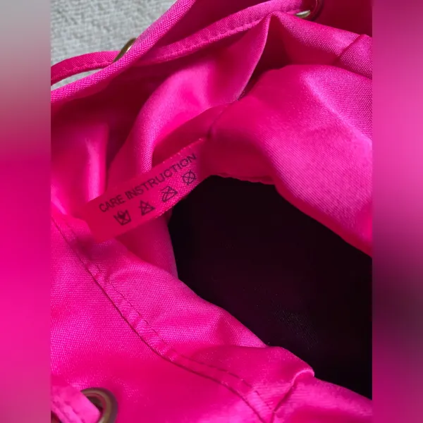 Prada Hot Pink Drawstring Bucket Backpack - Image 9