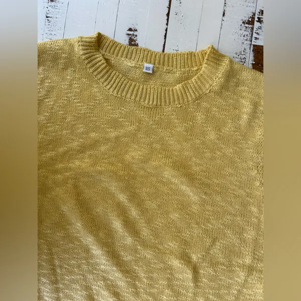 Uaneo 2 Piece Outfit Summer Knit Sweater Set Sleeveless Tunic and short - Image 6