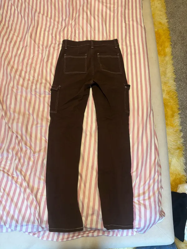 Brown baggy pants Size 6 - Image 2