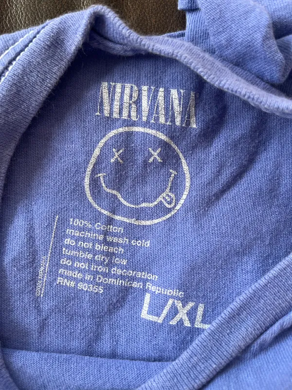 Altar'd State Nirvana smiley face blue graphic tee - Image 2